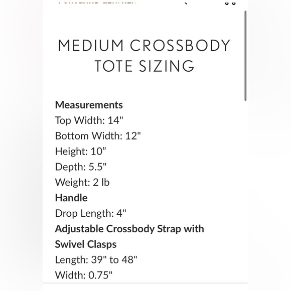 Portland Leather Surf Medium Classic Crossbody VGUC - Picture 12 of 12